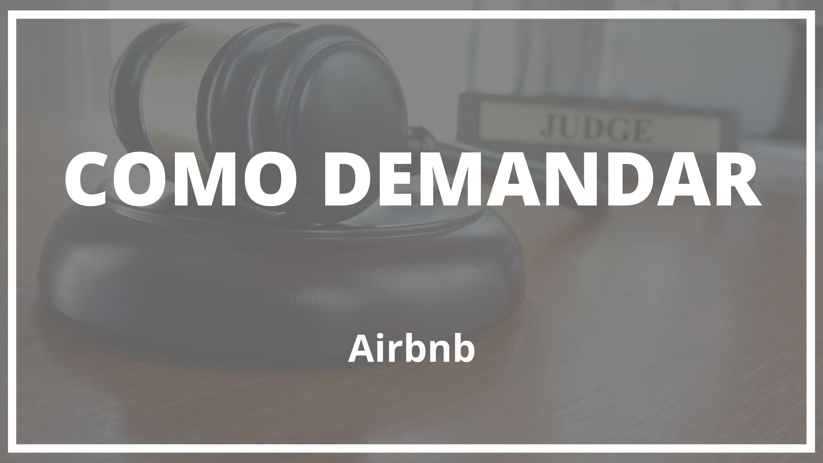 Como demandar a airbnb